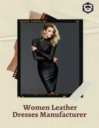 Women Leather Dresses Manufacturer