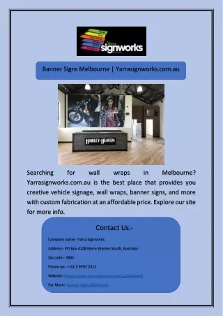 banner signs melbourne yarrasignworks com au