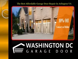 The Best Affordable Garage Door Repair In Arlington VA