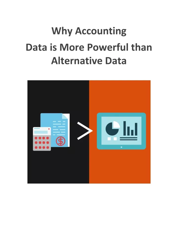 why accounting data is more powerful than