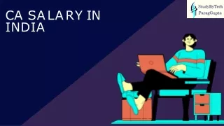 CA salary in India