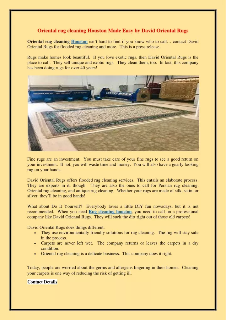 oriental rug cleaning houston made easy by david