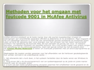 Contact Mcafee Nederland online helper