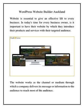 wordpress website builder auckland