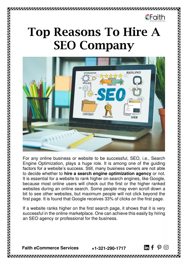 top reasons to hire a seo company