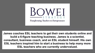 james coaches esl teachers to get their