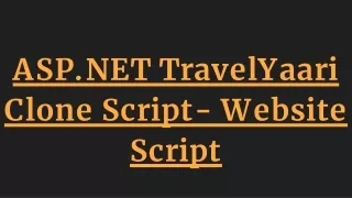 asp net travelyaari clone script website script