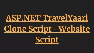 asp net travelyaari clone script website script