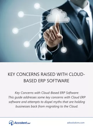 key concerns raised with cloud based erp software