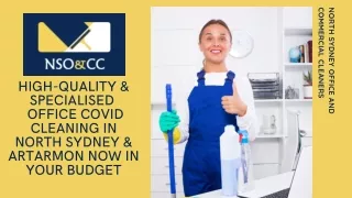 High-Quality & Specialised  Office COVID Cleaning in North Sydney & Artarmon Now in Your Budget