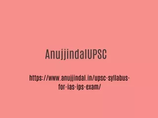 upsc syllabus