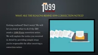 what are the reasons behind 1099 correction notice