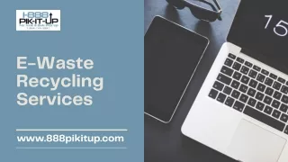 E-Waste Recycling Services | 1-888-PIK-IT-UP