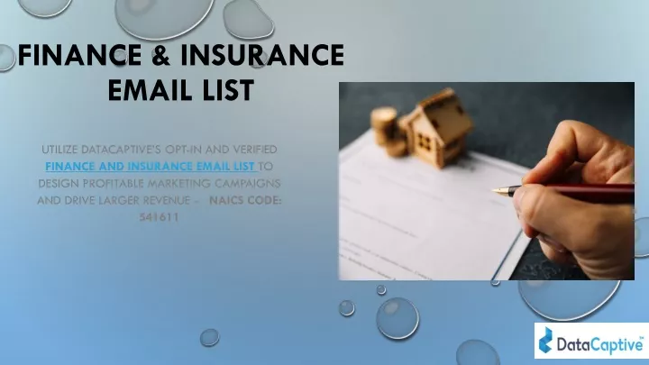 finance insurance email list
