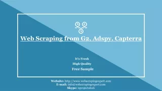 web scraping from g2 adspy capterra