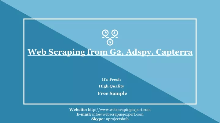 web scraping from g2 adspy capterra