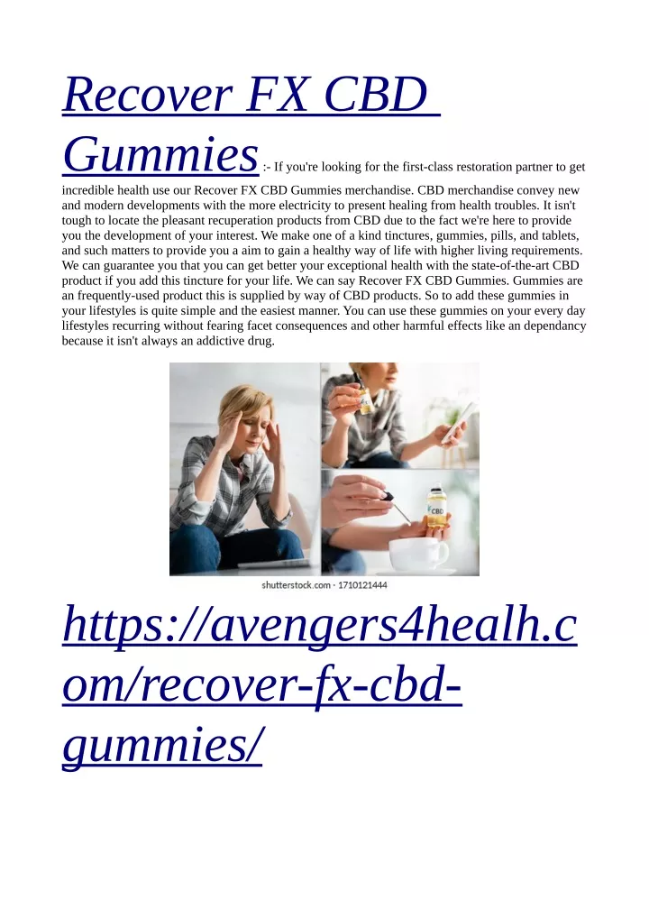 recover fx cbd gummies if you re looking