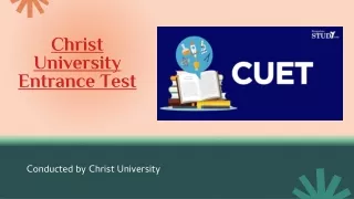 Christ University Entrance Test