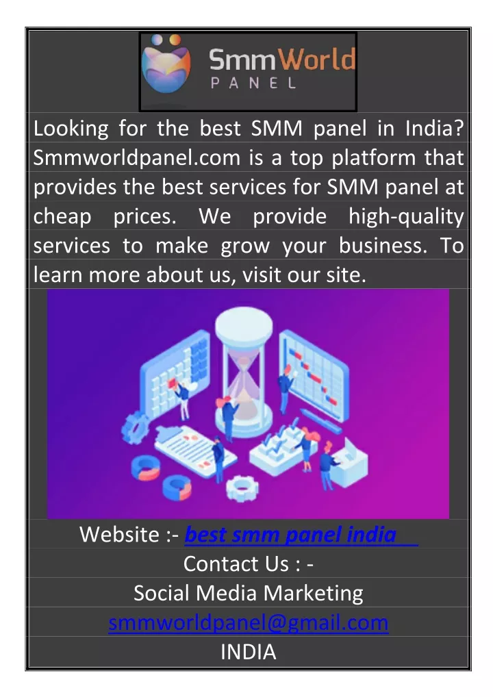 looking for the best smm panel in india