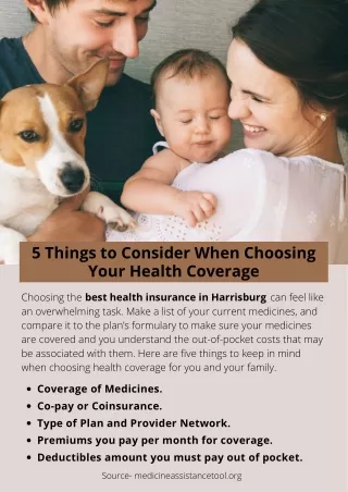 5 Things to Consider When Choosing Your Health Coverage