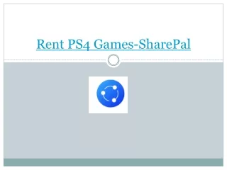 Rent PS4 Games and Gaming console-SharePal