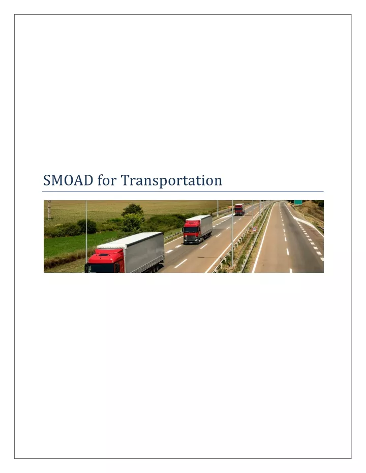 smoad for transportation