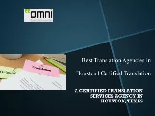 Best Translation Agencies in Houston | Certified Translation