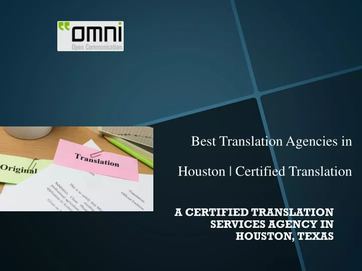 best translation agencies in houston certified translation