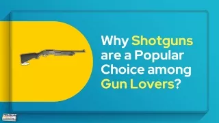 Why Shotguns are a Popular Choice among Gun Lovers