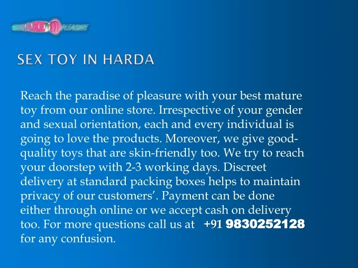 sex toy in harda