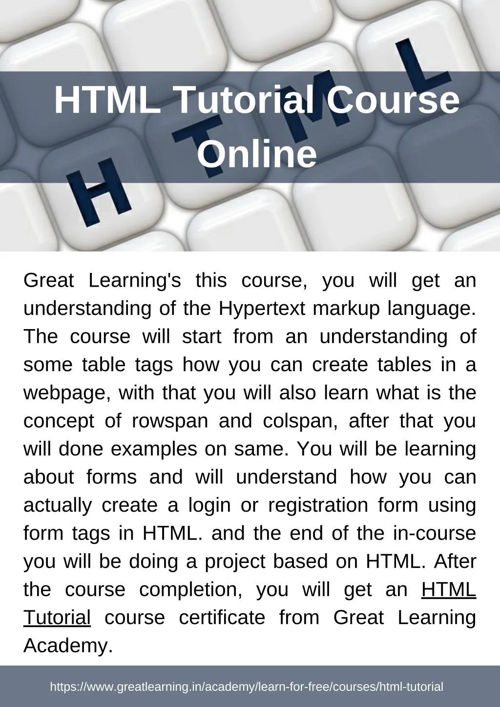 PPT - HTML Tutorial Course Online PowerPoint Presentation, free ...