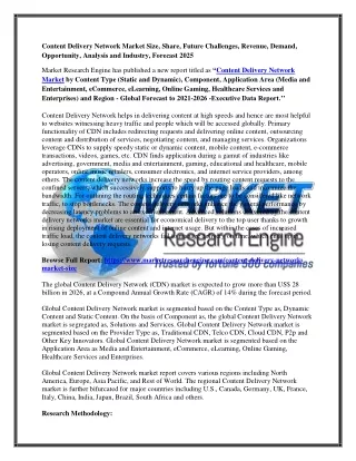 Content Delivery Network Market