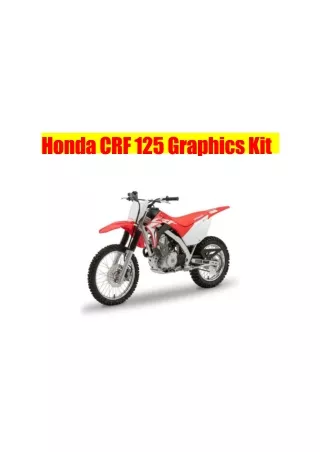 Honda CRF 125 Graphics Kit