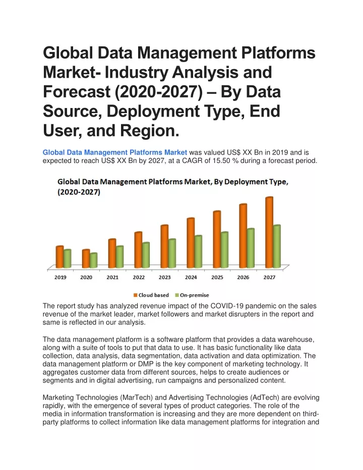 global data management platforms market industry