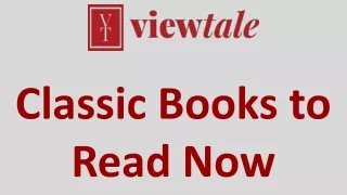 Classic Books to Read Now