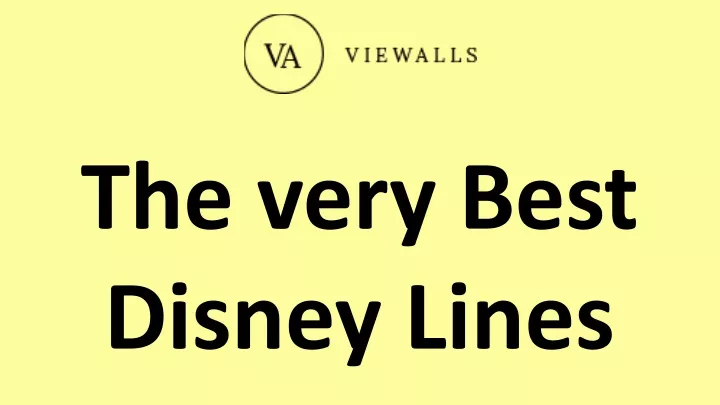 the very best disney lines