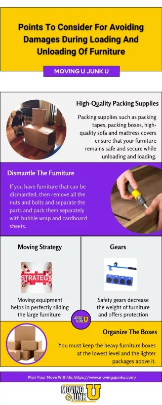 Points To Consider To Avoid Damages During Loading And Unloading Of Furniture