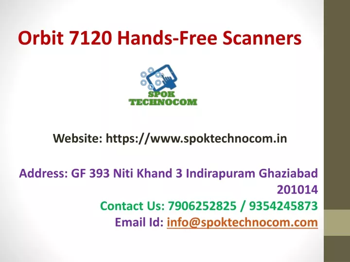 orbit 7120 hands free scanners