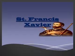 St. Francis Xavier