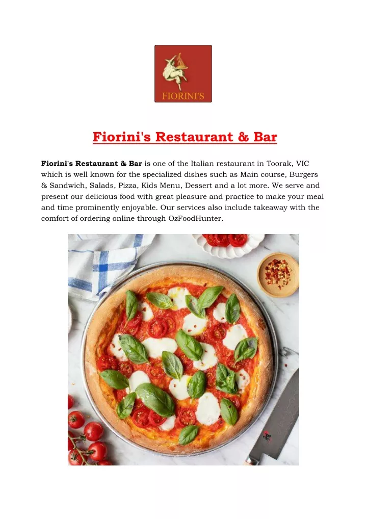 fiorini s restaurant bar