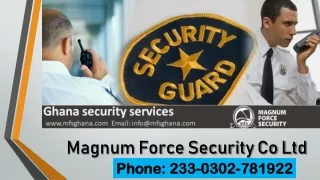 Security Services Ghana - Best Airline Aviation Security Company