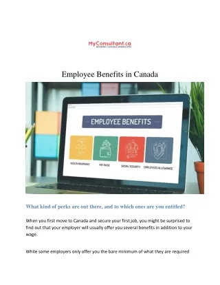 Employee Benefits in Canada