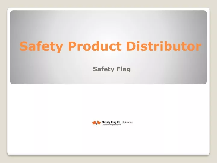 safety product distributor