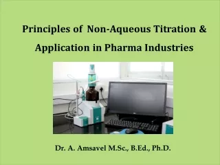 principles of non aqueous titration