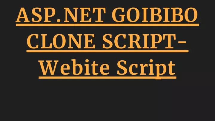 asp net goibibo clone script webite script