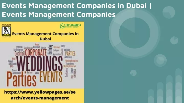 events management companies in dubai events management companies