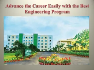 Advance the Career Easily with the Best Engineering Program