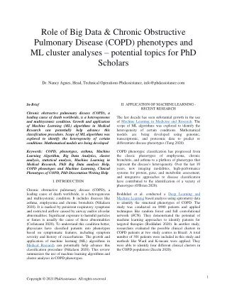 role of big data chronic obstructive pulmonary