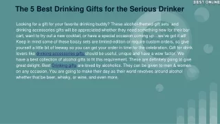 Best Drinking Gifts for the Serious Drinker