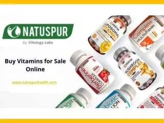 Buy Vitamins for Sale Online - www.natuspurhealth.com